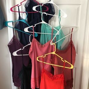 Vanity lace tank tops, some never worn